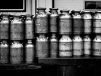 Milk cans, Heinis Cheese factory