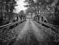 Holmes County bridge in autumn